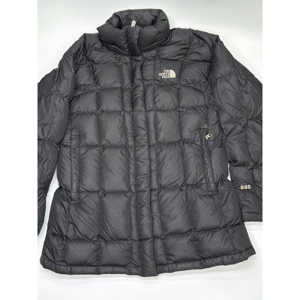 The North Face‎ Womens 600 Fill Down Puffer Parka Jacket Black Medium Quilt